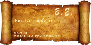 Buella Eugén névjegykártya